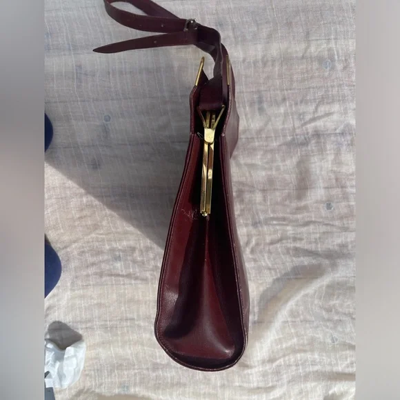 Must de Cartier Shoulder Bag Purse Crossbody Leather Authentic Vintage Clutch - Picture 13 of 15